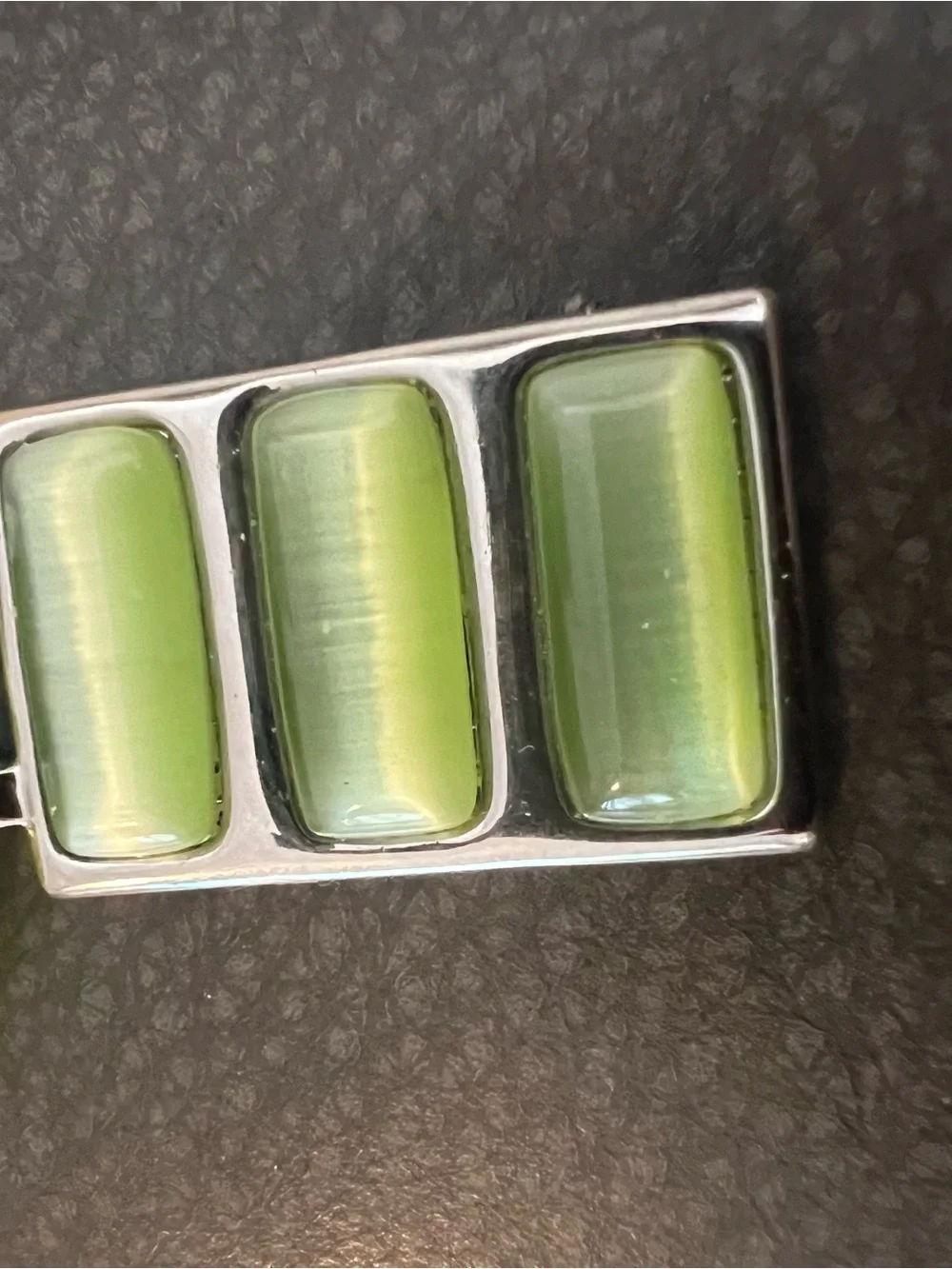 Green Glass Triplet Pendant Necklace - Women Jewelry Lia Sophia.